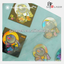 Hot sell hologram engraved fashion metal label